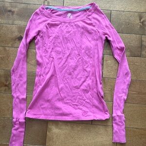 nike pink long sleeve shirt